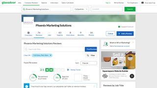 Phoenix Marketing Solutions Reviews | Glassdoor