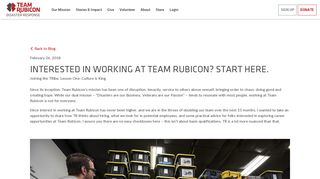 Interested in Working at Team Rubicon? Start Here. | Team Rubicon