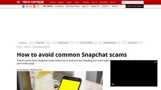 How to Avoid Common Snapchat Scams - Tech Advisor