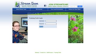 Training Tools Login - Stream Team