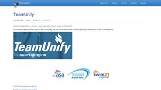TeamUnify - Dorking Swimming Club