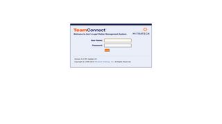 TeamConnect 3.4 SP1 Update 18: Log In