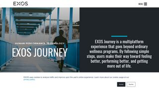 EXOS Journey Health & Wellness App for Mobile & Desktop