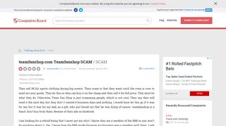 teamfanshop.com Teamfanshop SCAM - SCAM, Review 439136 ...