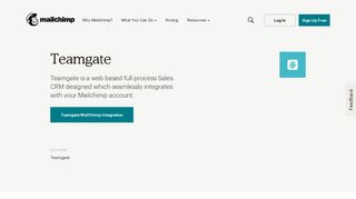 Teamgate Mailchimp Integration