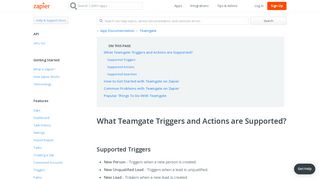 Teamgate - Integration Help & Support | Zapier
