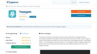 Teamgate Reviews and Pricing - 2019 - Capterra