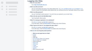 Logging into Okta - Help - TeamHealth Wiki