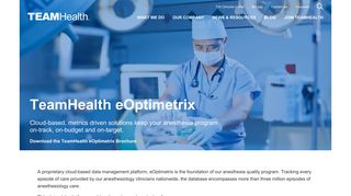 TeamHealth eOptimetrix | Anesthesia Staffing & Opportunities