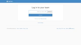 Qiita:Team: Log in to your team
