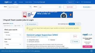 Payroll Team Leader jobs in Login - reed.co.uk