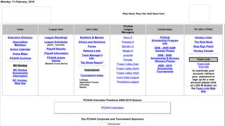 Pacific Coast Amateur Hockey Association Home Page - pcaha