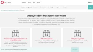 Employee Leave Management Software | Access TeamSeer
