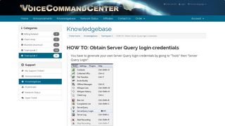 HOW TO: Obtain Server Query login credentials - Knowledgebase ...