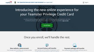 Teamster Privilege Credit Card