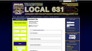 Contact Us - Teamsters Local 631
