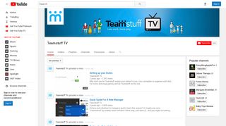 Teamstuff TV - YouTube