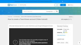 How to create a TeamViewer account - TeamViewer Community