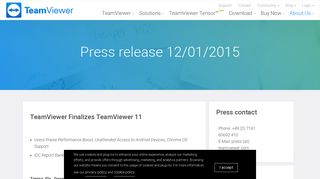 TeamViewer Finalizes TeamViewer 11