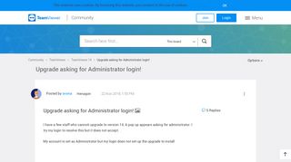 Upgrade asking for Administrator login! - TeamViewer Community ...