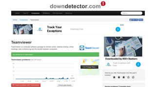 Teamviewer down? Current outages and problems | Downdetector