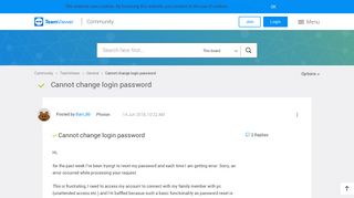 Solved: Cannot change login password - TeamViewer Community ...