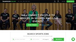 Sports Jobs - TeamWork Online's Portal to Jobs in Sports