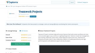 Teamwork Projects Reviews and Pricing - 2019 - Capterra
