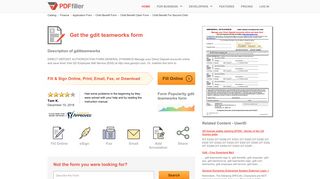 Gdit Teamworks - Fill Online, Printable, Fillable, Blank | PDFfiller