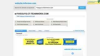 fiveguys.ct-teamworx.com at Website Informer. TeamworX. Visit ...