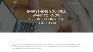 Everything You'll Want to Know before Taking the TEAS Exam – ATI ...