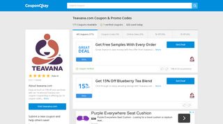 50% Off Teavana.com Coupon & Promo Codes for Mar 2019