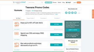Teavana.com Coupons - Save 45% w/ Feb. 2019 Coupon Codes