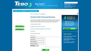 Contact Tebo Financial Services - 800-701-8093