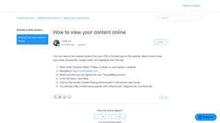 How to view your content online – Tecarta Help Desk