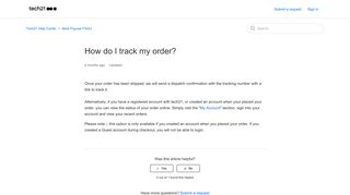 How do I track my order? – Tech21 Help Center