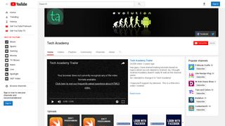 Tech Academy - YouTube