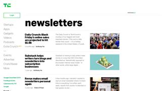 newsletters | TechCrunch