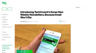 Introducing TechCrunch's Seven New Weekly Newsletters, Because ...