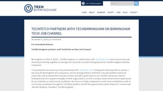 TechFetch Partners with TechBirmingham on Birmingham Tech Job ...