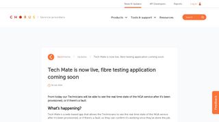 Tech Mate is now live, fibre testing application coming soon | Chorus ...