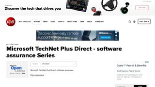 Microsoft TechNet Plus Direct - software assurance Overview - CNET
