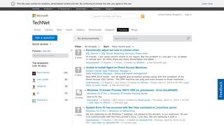 Technet forums - Microsoft