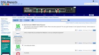 [IA] Technicolor CGM4231 Admin Password - Mediacom | DSLReports Forums