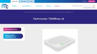 Technicolor TG589vac v2 - Manx Telecom
