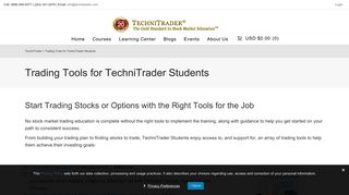 Trading Tools for TechniTrader Students for Any Trading Style