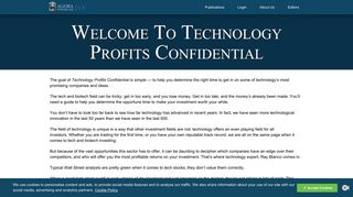 Welcome to Technology Profits Confidential | Agora Financial