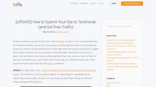 [UPDATE] How to Submit Your Site to Technorati (and Get Free Traffic ...