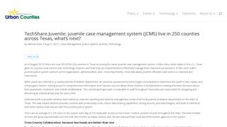 TechShare.Juvenile: juvenile case management system (JCMS) live ...