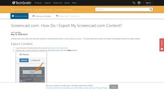 Screencast.com - TechSmith Support